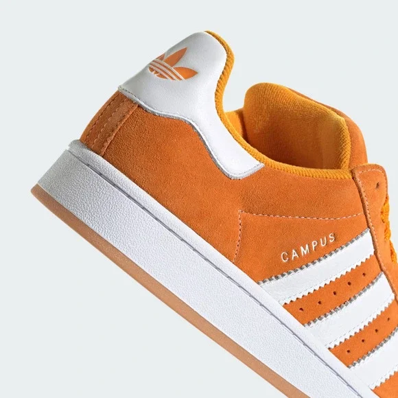 Adidas Campus 00s ID1436 Sneakers Men's Orange Leather Lifestyle Shoes TF5416 - Picture 8 of 15
